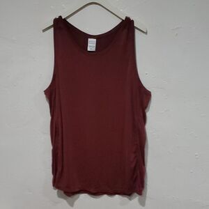Dona Jo Fit Wear Tank Top in Dark Red